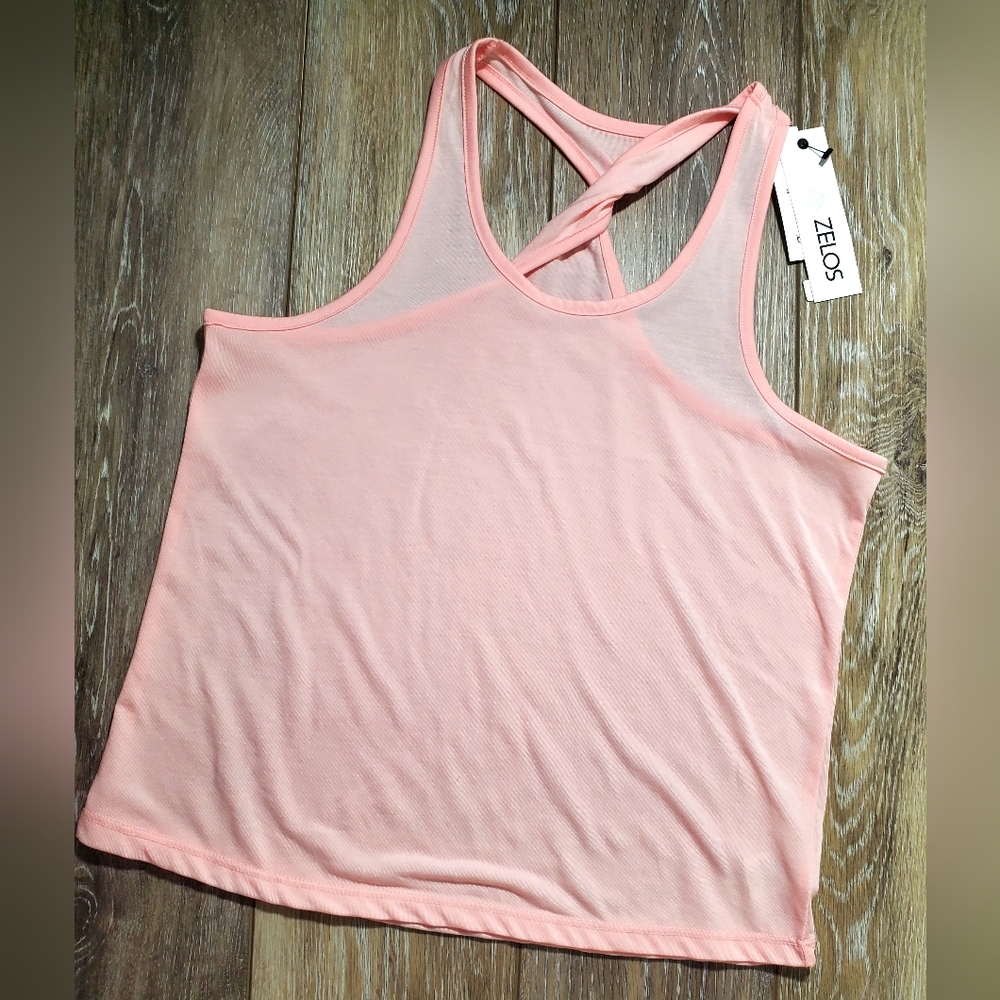 Zelos Kids Misty Pink Athletic Tank Top Size M